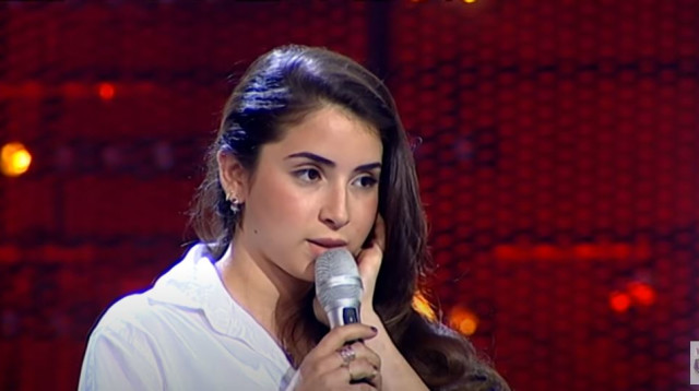 תמר עמר ב"דה וויס" (צילום: צילום מסך רשת 13)