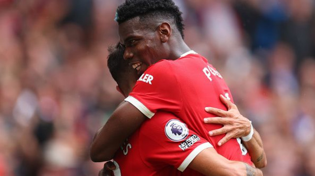 פול פוגבה, ברונו פרננדס (צילום: Catherine Ivill / Staff)