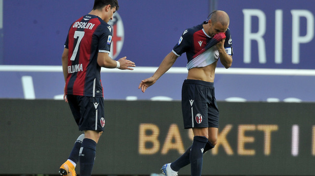 שחקני בולוניה (צילום: Mario Carlini / Iguana Press/Getty Images)