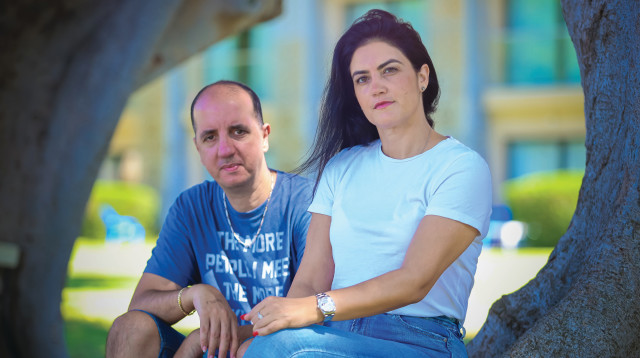 יניב קרלינסקי וויקי ג'אן (צילום: ניר קידר)