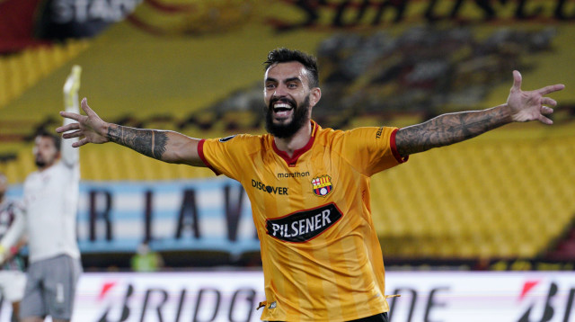 גונסאלו מסטריאני חוגג (צילום: Santiago Arcos-Pool/Getty Images)