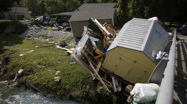 נזקי השטפונות בטנסי שבארצות הברית (צילום: gettyimages)