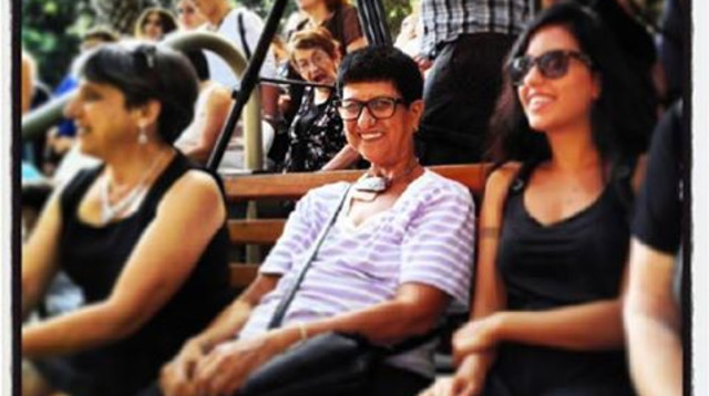  לירון בן-שמעון (מימין) ואהובה עוזרי ז"ל (צילום: שלומי אורון)