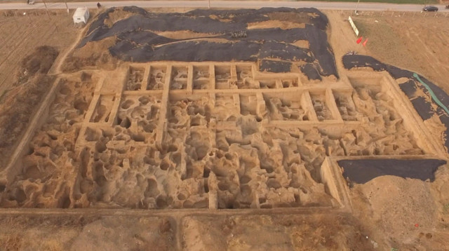 המפעל לייצור מטבעות שהתגלה בסין (צילום: כתב העת Antiquity)