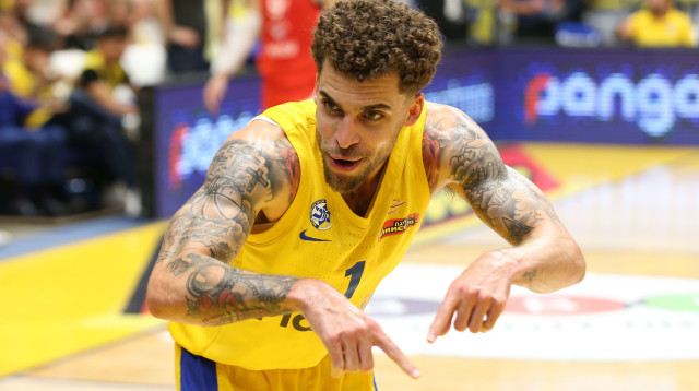 סקוטי ווילבקין שחקן מכבי תל אביב (צילום: אודי ציטיאט)