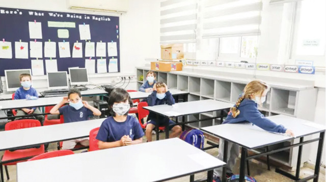 כיתה בימי קורונה   (צילום: מרק ישראל סלם)