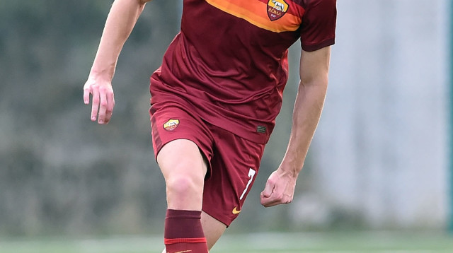 סוף פודגוראנו (מימין) במדי קבוצת הנוער של רומא (צילום: GettyImages, Giuseppe Bellini)