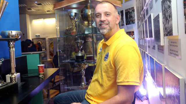 ניקולה וויצ'יץ', חגיגות האליפות של מכבי תל אביב (צילום: לילך וייס)