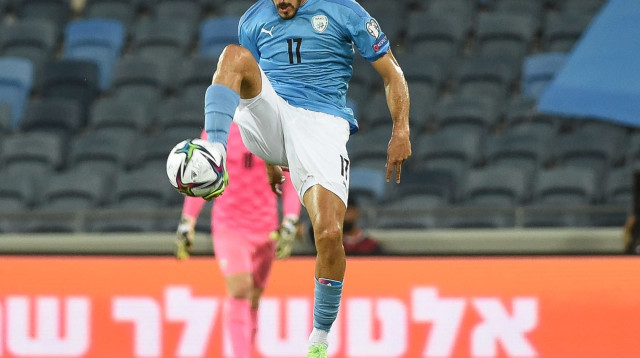 שחקן נבחרת ישראל חאתם עבד אלחמיד (צילום: ברני ארדוב)