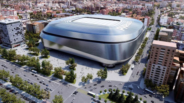 אצטדיון סנטיאגו ברנבאו כפי שאמור להראות בסיום העבודות (צילום: אתר רשמי, הטוויטר של ריאל מדריד)