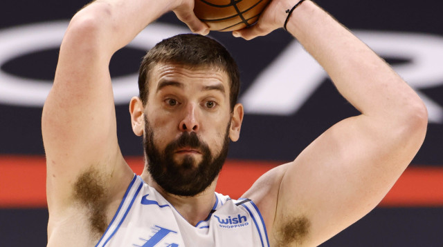 שחקן לוס אנג'לס לייקרס מארק גאסול (צילום: GettyImages, Douglas P. DeFelice)