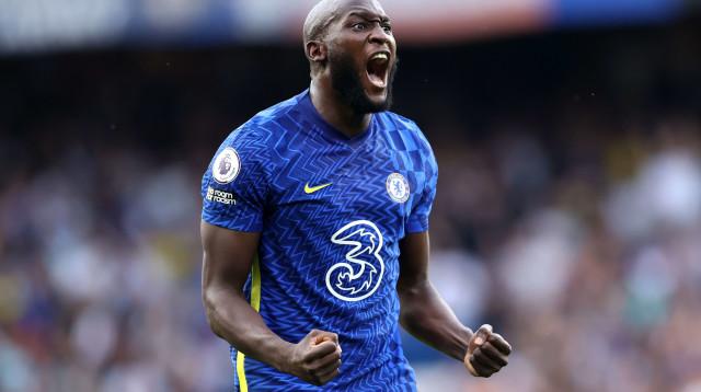 שער שני בקדנציה הנוכחית בצ'לסי. לוקאקו (צילום: אימג'בנק  GettyImages, Eddie Keogh)