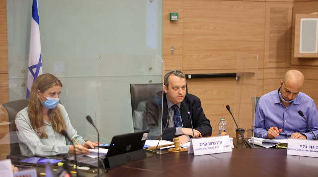 ח"כ גלעד קריב בדיון בוועדת החוקה (צילום: נועם מושקוביץ, דוברות הכנסת)