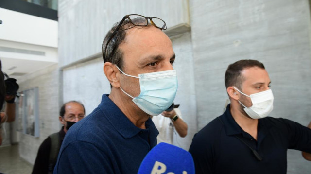 שמואל פלג בבית המשפט (צילום: אבשלום ששוני)