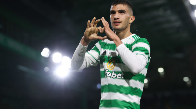 ליאל עבדה שחקן סלטיק חוגג שער (צילום: GettyImages, Craig Williamson - SNS Group)