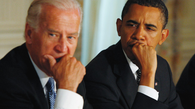 ג'ו ביידן וברק אובמה (צילום: רויטרס)