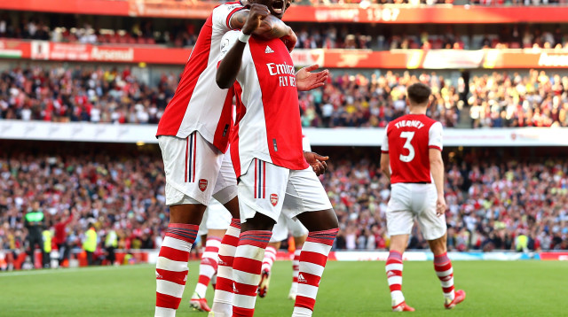 פתיחה מטורפת של ארסנל. סאקה (צילום: אימג'בנק  GettyImages, Clive Rose)