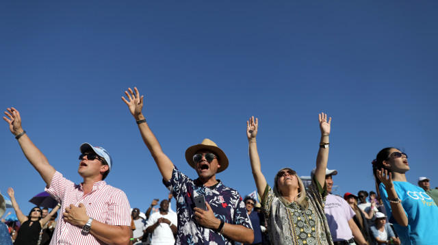 תיירים אוונגליסטים בישראל (צילום: REUTERS/Ammar Awad)