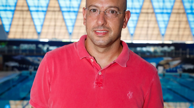 מיקי חליקה, יו"ר איגוד השחייה (צילום: איגוד השחייה, גיא אריאלי)