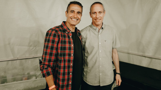 שר התרבות והספורט  חילי טרופר וגדי ביטון יוזם ומארגן קמפ בתנועה (צילום: אליסה וולסניקוב)