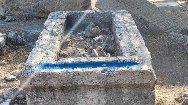 ונדליזם בגן הלאומי  (צילום:  יונתן אורלין, רשות הטבע והגנים)