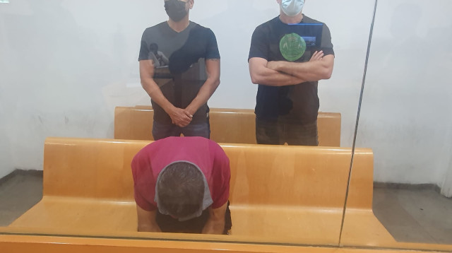 החשוד ברצח ליטל יעל מלניק בבית המשפט (צילום: שלומי גבאי, וואלה!)