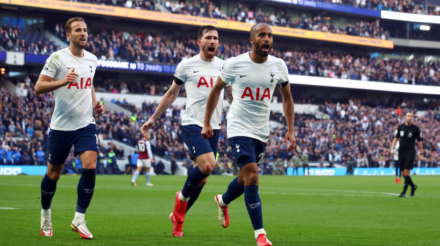 טוטנהאם חזרה לנצח. לוקאס מורה חוגג (צילום: אימג'בנק  GettyImages, Marc Atkins)