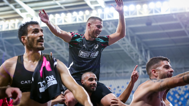 הגיבור הבלתי צפוי. איאד אבו עביד בסיום (צילום: מאור אלקסלסי)