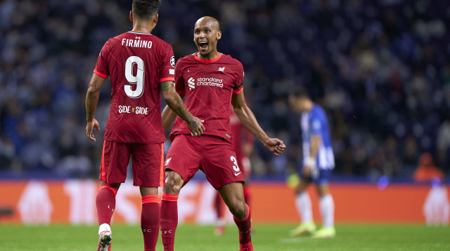 פאביניו ורוברטו פירמינו, שחקני ליברפול (צילום: GettyImages, Jose Manuel Alvarez/Quality Sport)