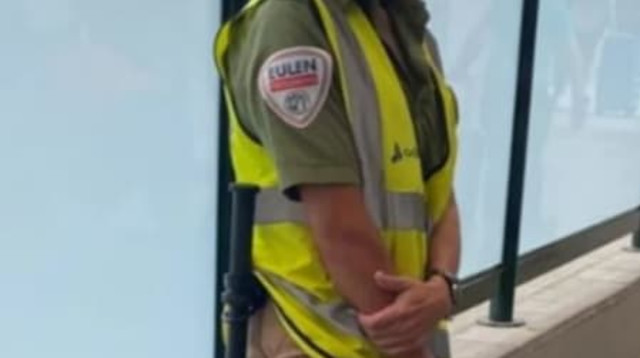 אלופת העולם לשעבר מרתה דומינגס הפכה למאבטחת (צילום: צילום מסך, מתוך טוויטר)