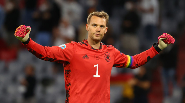 מנואל נוייר שוער נבחרת גרמניה (צילום: רויטרס)