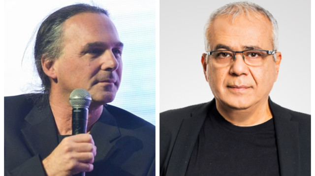 אמנון לוי ואבישי בן חיים  (צילום: פלאש 90,רונן פדידה)