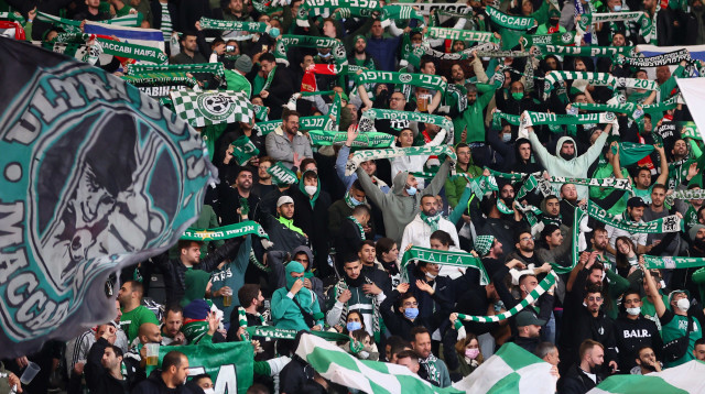 אוהדי מכבי חיפה בברלין (צילום: GettyImages, Martin Rose)