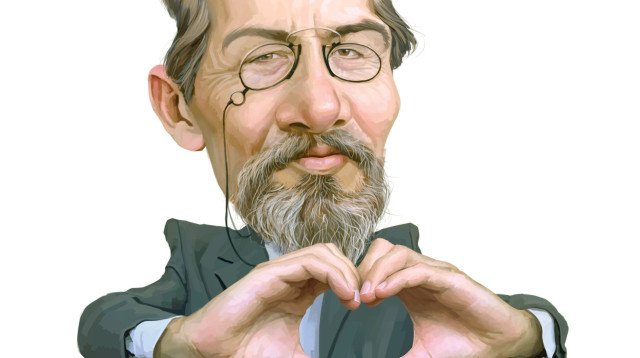 צ'כוב (צילום: איור: אופיר בגון)