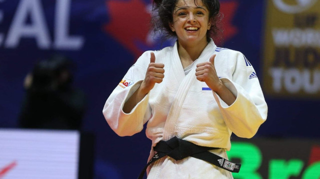 הג'ודוקא הישראלית גפן פרימו (צילום: אתר רשמי, עמוד הפייסבוק של איגוד הג'ודו)