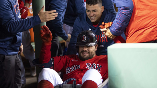 קייל שוורבר שחקן בוסטון רד סוקס (צילום: GettyImages, Billie Weiss)