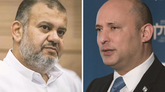 קרע בקואליציה? בנט וטאהא (צילום: קובי גדעון, לע"מ,יונתן זינדל פלאש 90)