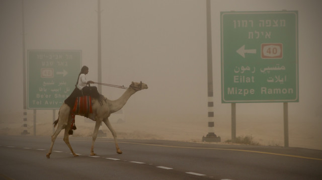 הנגב מגיע לבן גוריון (צילום: לניור אללוף אוחנה)