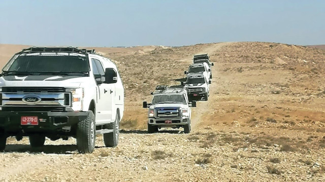 מבצע משטרתי בנגב  (צילום: דוברות המשטרה)