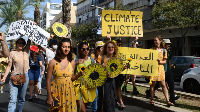 צעדת האקלים בתל אביב (צילום: אבשלום ששוני)