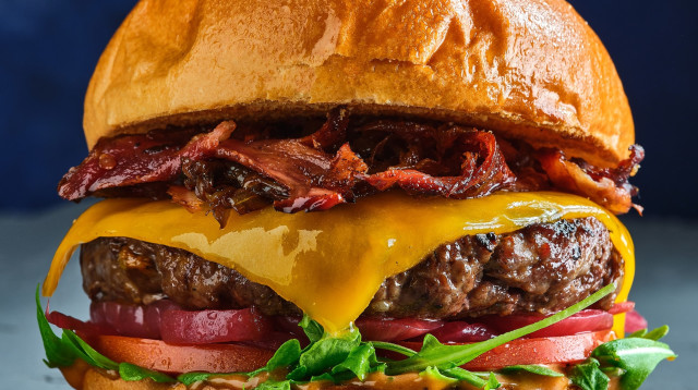 המבורגר בנץ חדש בשכונה (צילום: גיל אבירם)