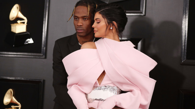 קיילי ג'נר, טראוויס סקוט (צילום: רויטרס)