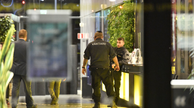 זירת האירוע בשבדיה (צילום: ANDERS WIKLUND/TT News Agency/AFP via Getty Images)