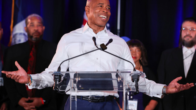 אריק אדמס, ראש העיר של ניו יורק (צילום:  REUTERS/Andrew Kelly)