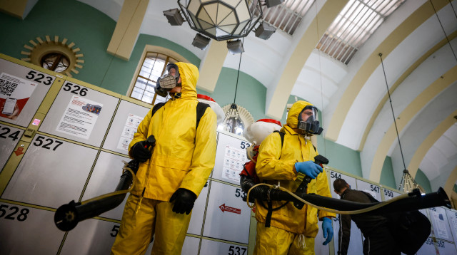 קורונה ברוסיה (צילום: REUTERS/Maxim Shemetov)