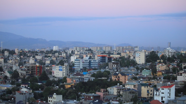 בירת אתיופיה אדיס אבבה אתמול  (צילום: רויטרס)