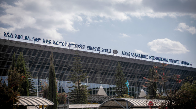 נמל התעופה באדיס אבבה, בירת אתיופיה (צילום: יונתן זינדל, פלאש 90)