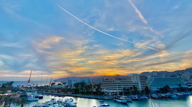 מזג אוויר סתווי באילת (צילום: אבשלום ששוני)