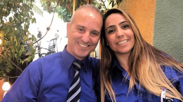 זוג העצורים בטורקיה (צילום: אגד)