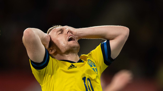 אמיל פורסברג שחקן נבחרת שבדיה (צילום: רויטרס)